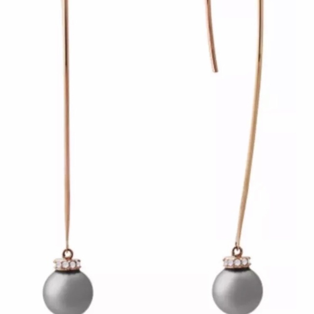 Michael Kors Pearl Rose Gold Tone Drop Set.